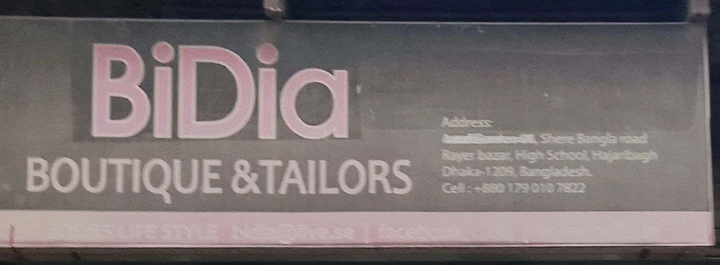 Bidia Boutique And Tailors