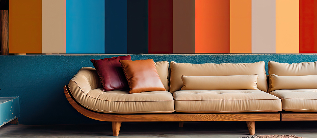 a beautiful couch